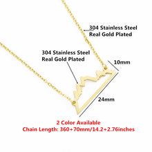 Load image into Gallery viewer, Snowy Mountain Necklace